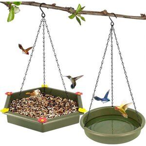 Hanging Bird Bath, Bird Bath, Hanging Bird Feeder, Bird Feeder, 2 in 1 XXL
